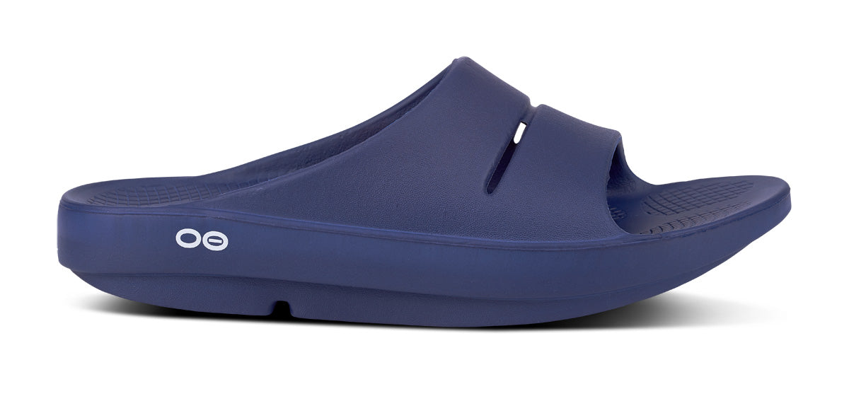 OOfos Women's OOahh Slide Sandal - Navy