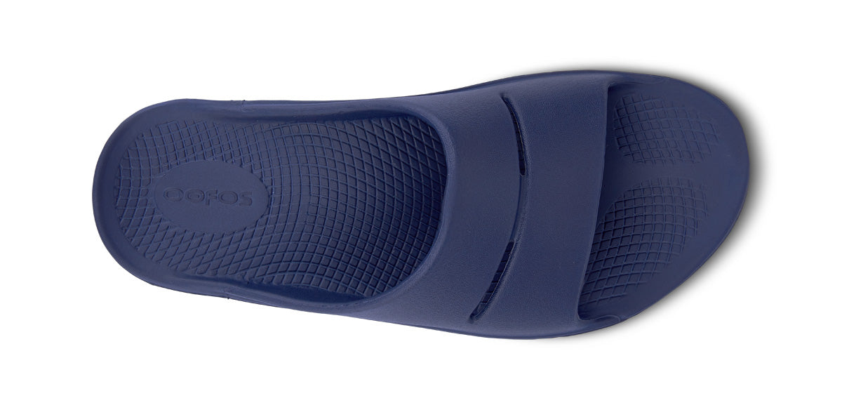 OOfos Men's OOahh Slide Sandal - Navy