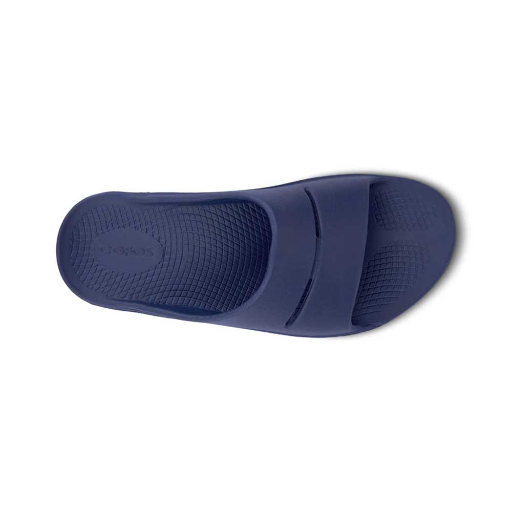 OOfos All Gender Ooahh Sandal - Navy - Regular (D)