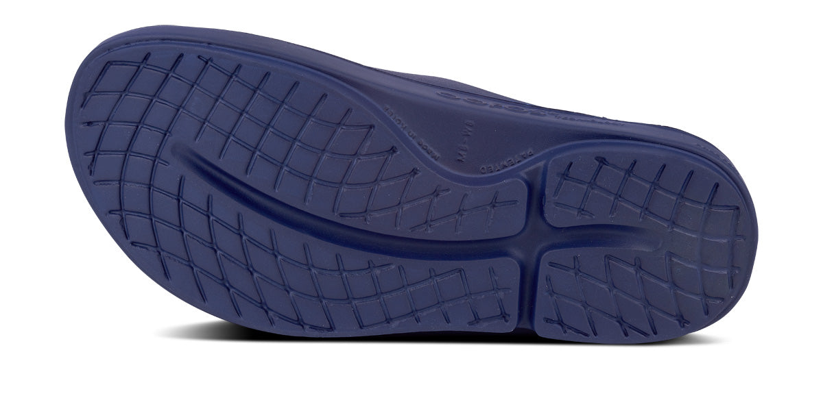 OOfos Men's OOahh Slide Sandal - Navy