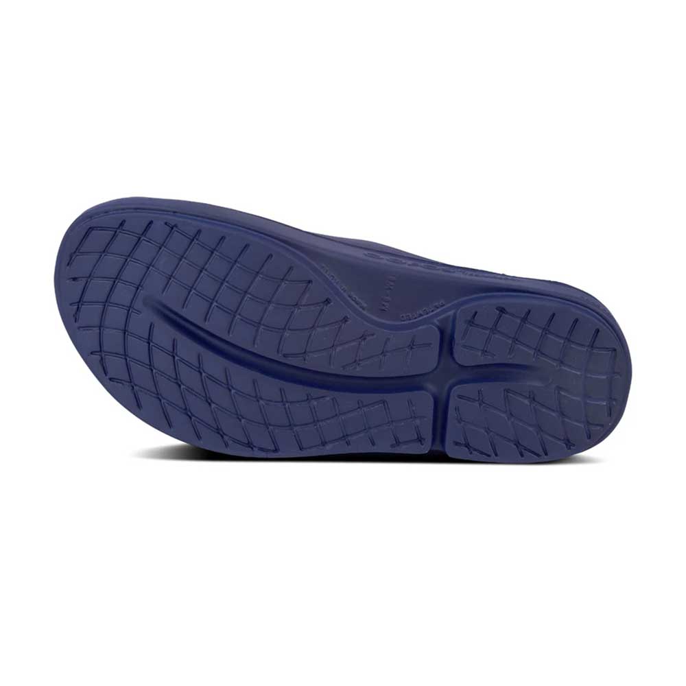 OOfos All Gender Ooahh Sandal - Navy - Regular (D)