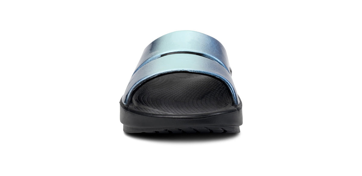 OOfos Women's OOahh Luxe Slide Sandal - Atlantis