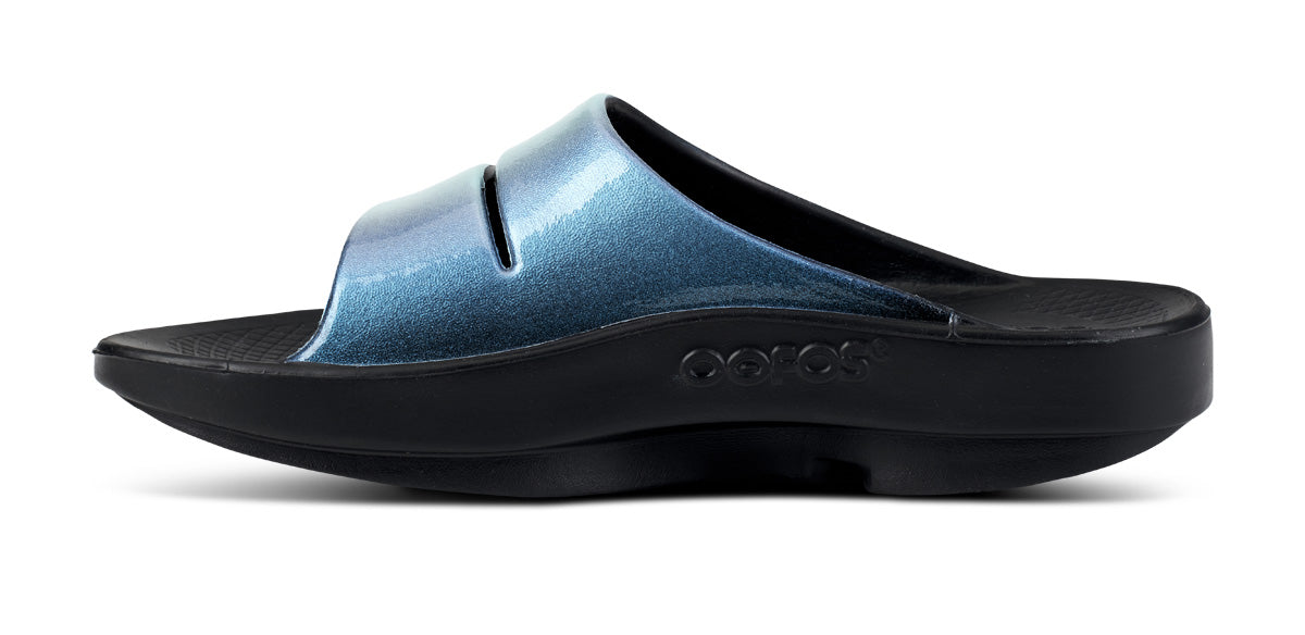 OOfos Women's OOahh Luxe Slide Sandal - Atlantis