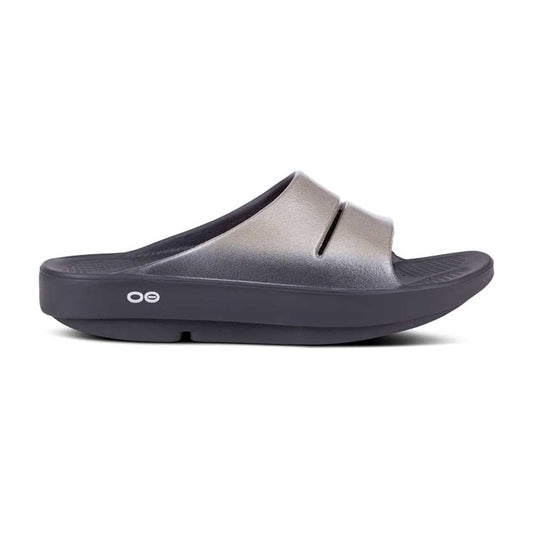 OOfos Women's OOahh Luxe Slide - Latte - Regular (B)