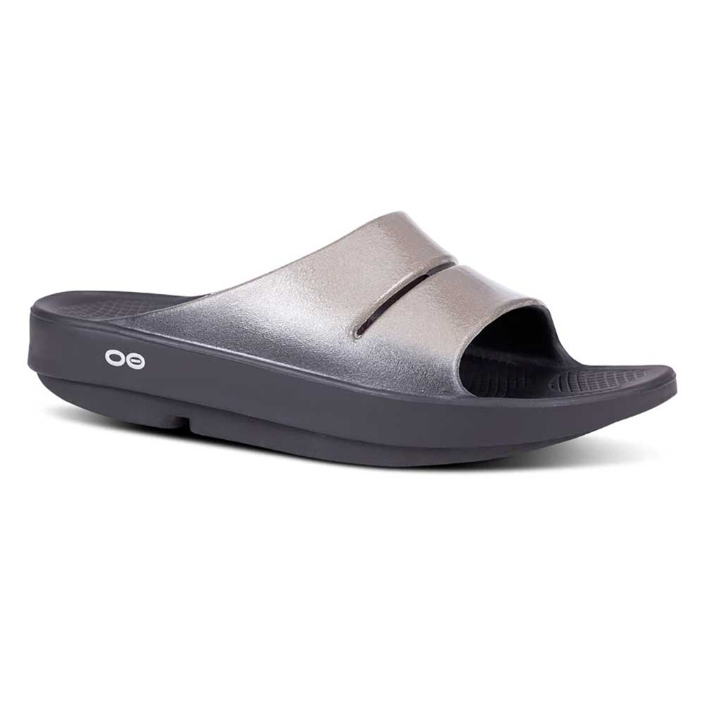 OOfos Women's OOahh Luxe Slide - Latte - Regular (B)