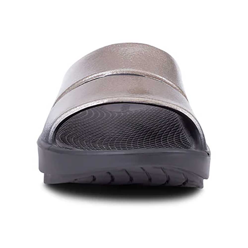 OOfos Women's OOahh Luxe Slide - Latte - Regular (B)