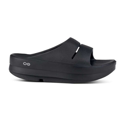 OOfos Women's OOmega OOahh Slide- Black - Regular (B)