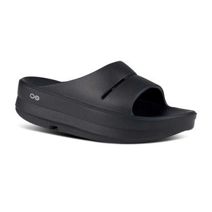 OOfos Women's OOmega OOahh Slide- Black - Regular (B)