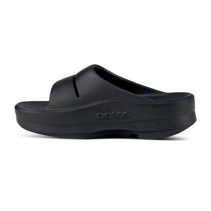OOfos Women's OOmega OOahh Slide- Black - Regular (B)