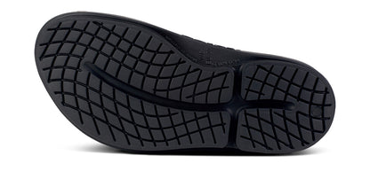OOfos Women's OOmega OOahh Luxe Sandal - Latte