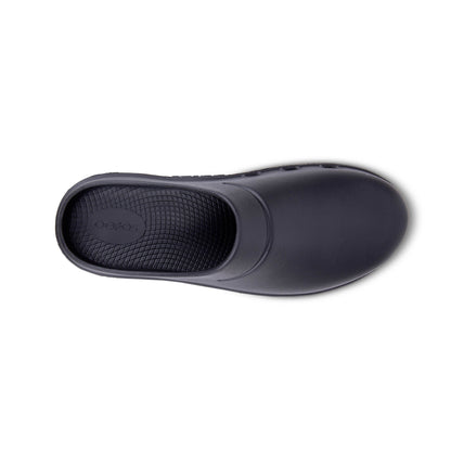 OOfos Unisex OOcloog Shoe - Black - Regular (D)