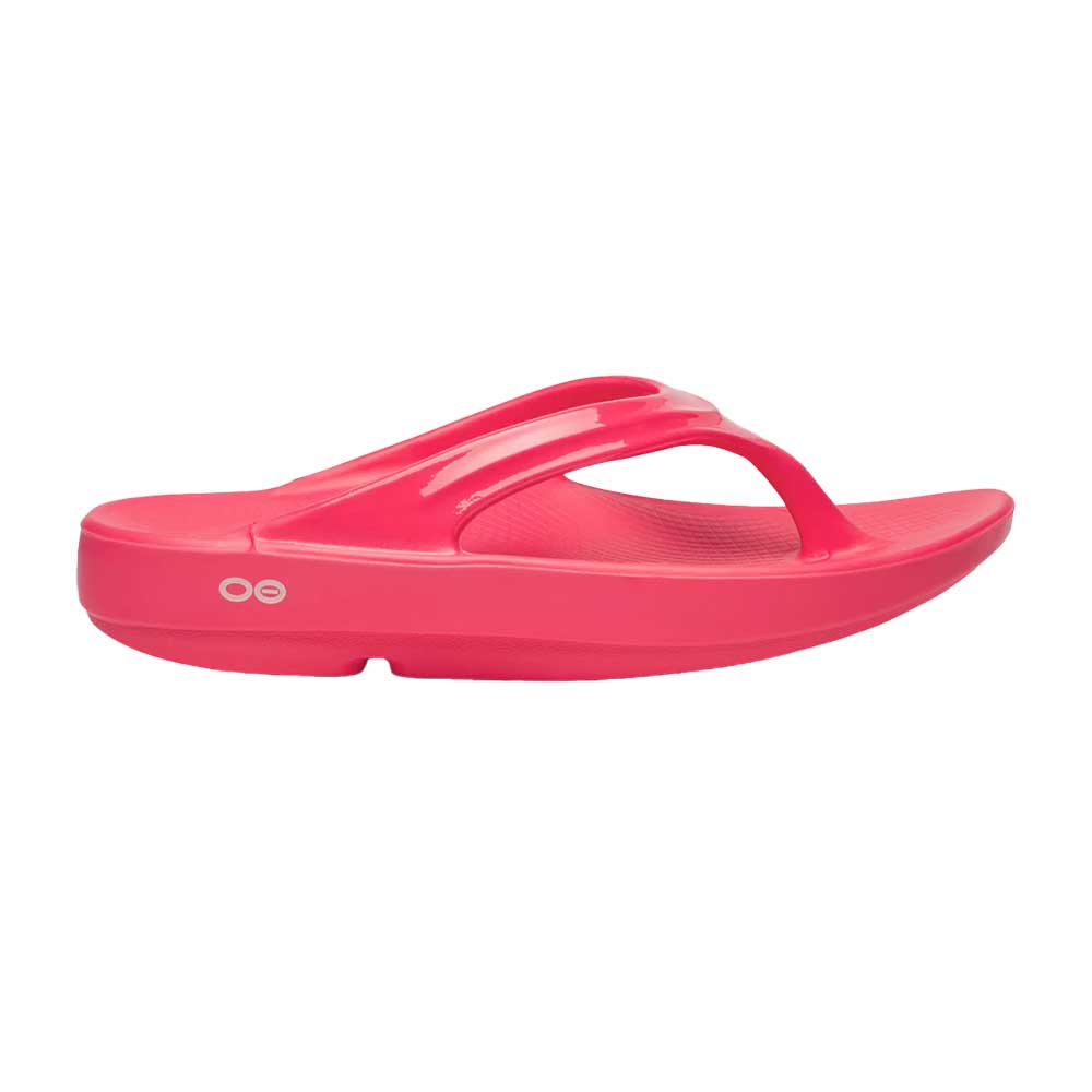 OOfos Women's Oolala Sandal - Neon Berry - Regular (B)