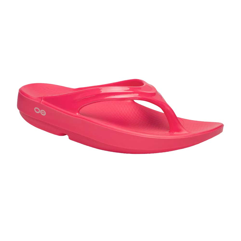 OOfos Women's Oolala Sandal - Neon Berry - Regular (B)