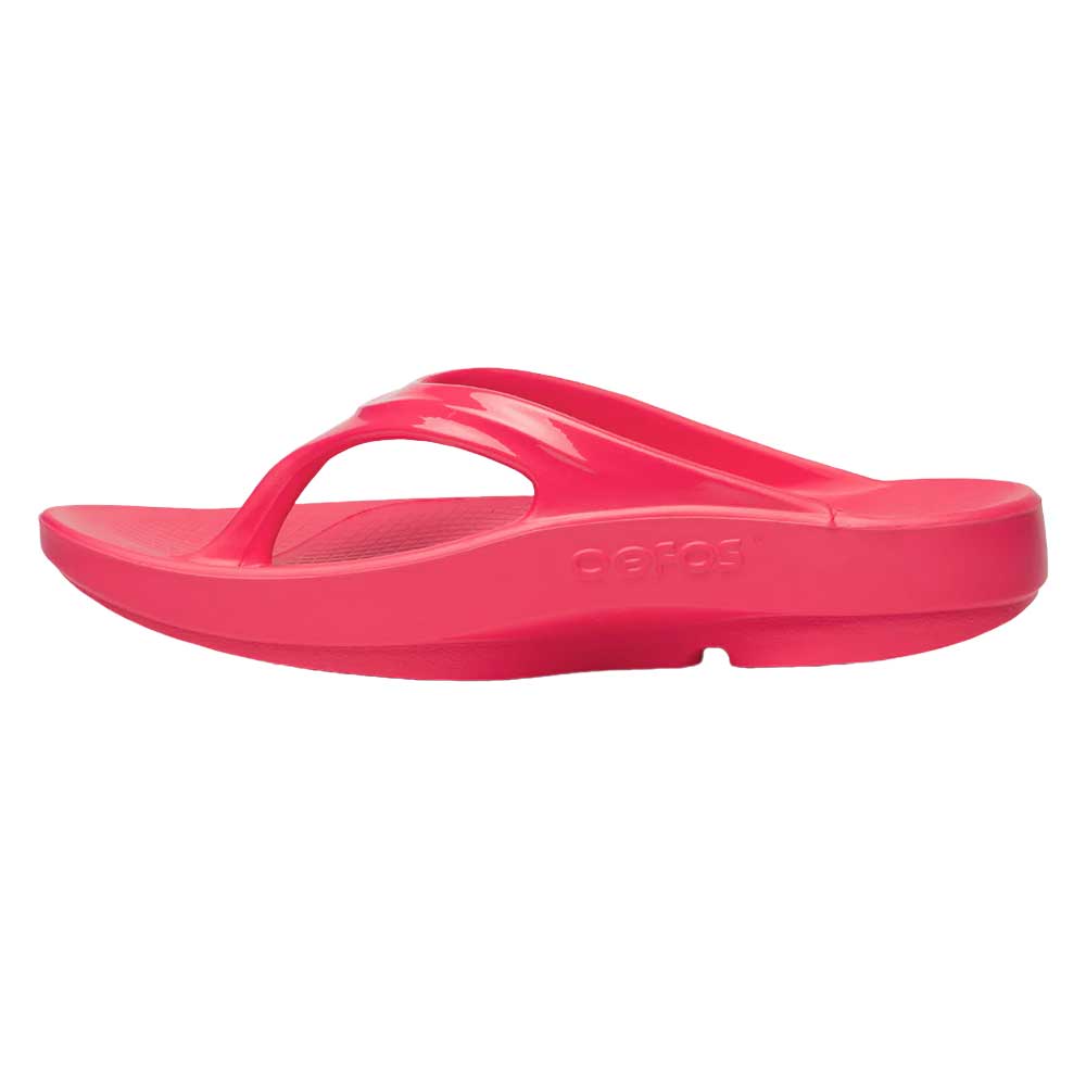 OOfos Women's Oolala Sandal - Neon Berry - Regular (B)