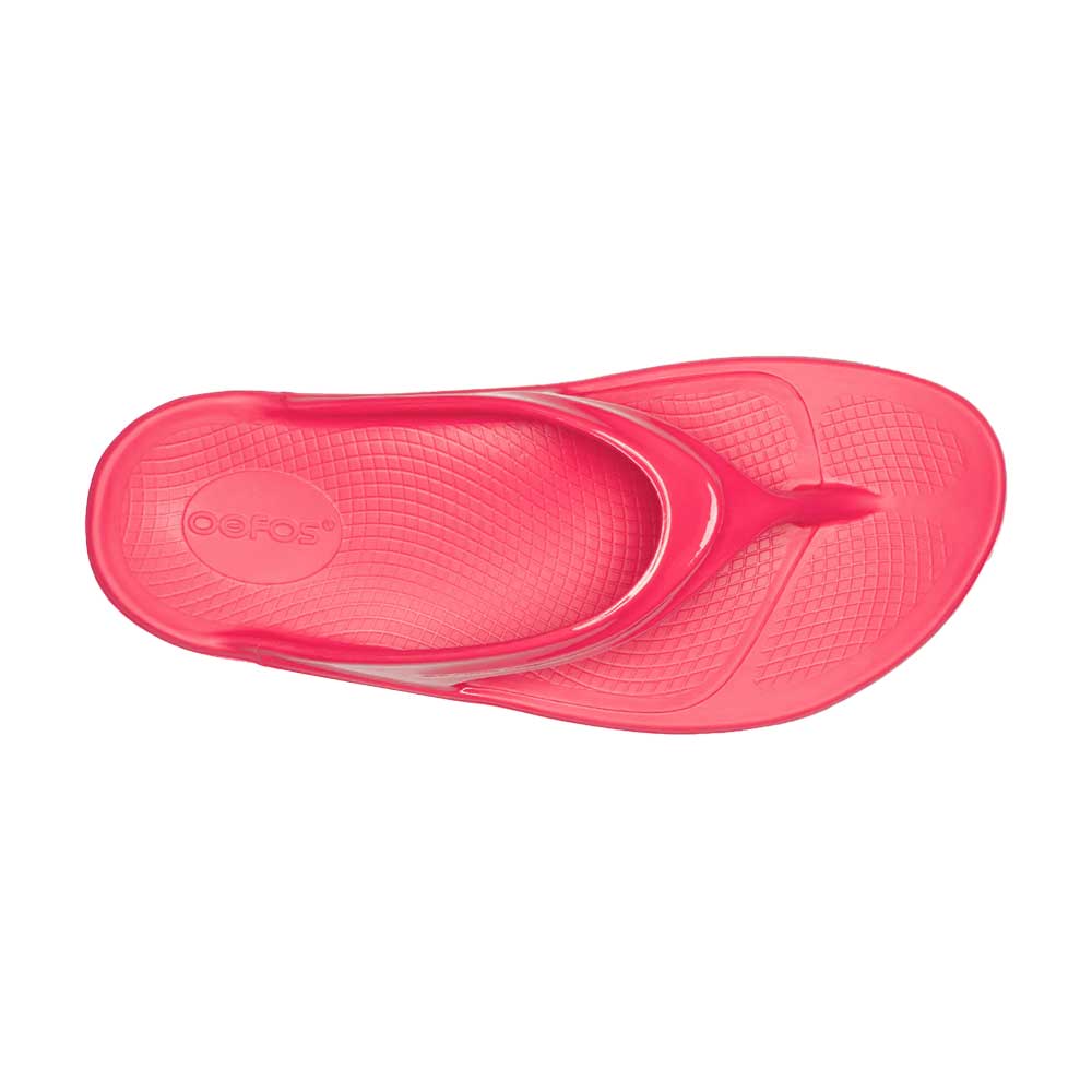 OOfos Women's Oolala Sandal - Neon Berry - Regular (B)