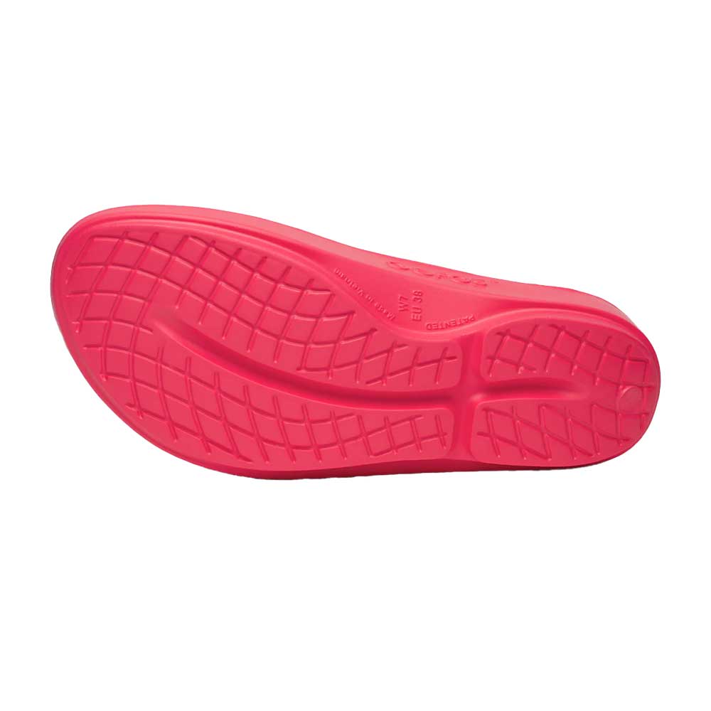 OOfos Women's Oolala Sandal - Neon Berry - Regular (B)