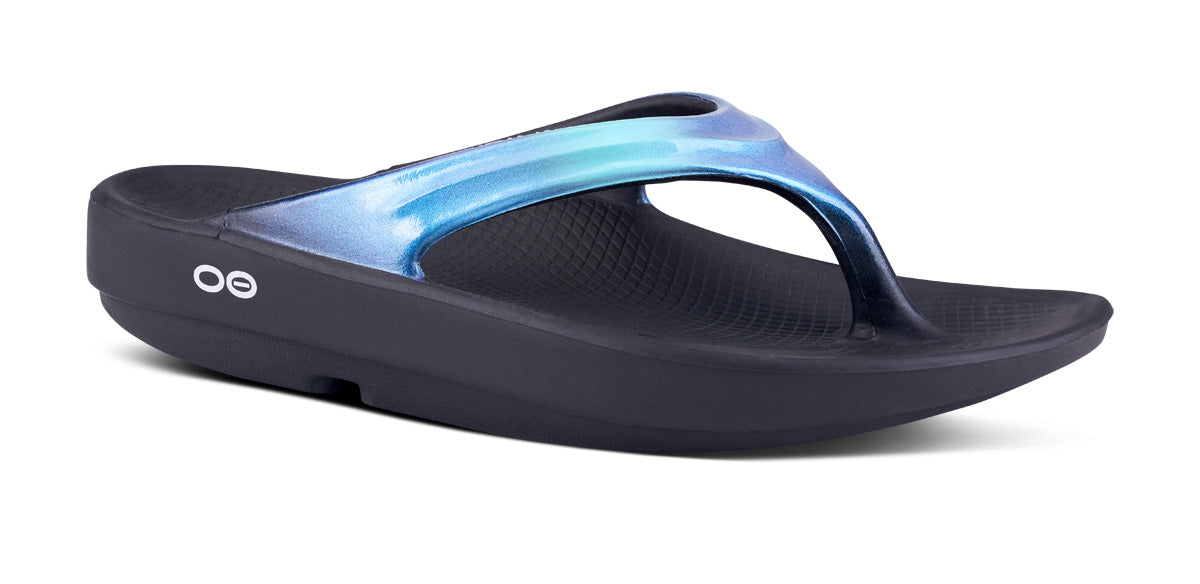 OOfos Women's OOlala Luxe Sandal - Atlantis