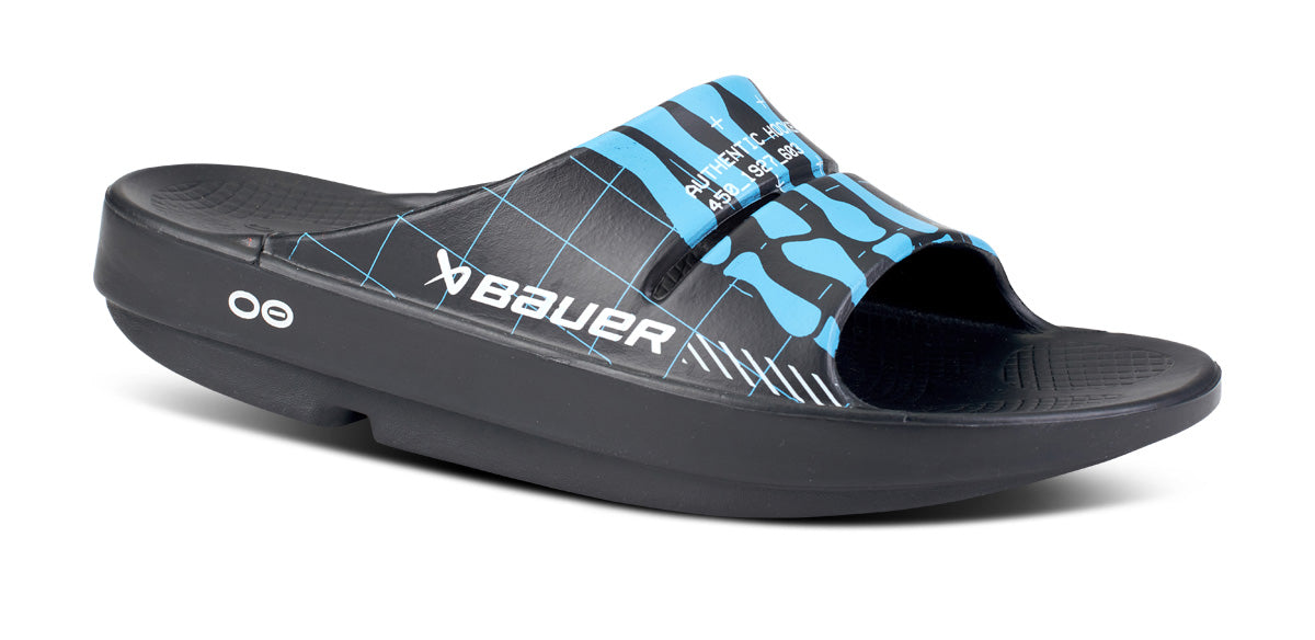  BAUER/OOFOS Women's OOahh Limited Slide Sandal – Bauer Skeleton