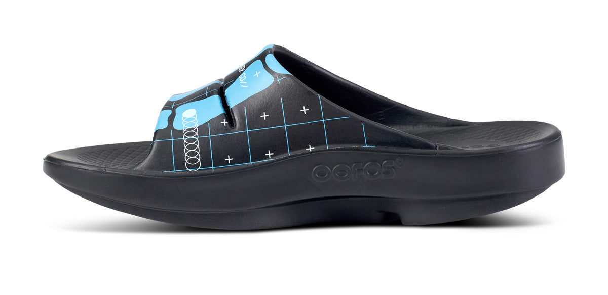  BAUER/OOFOS Men's OOahh Limited Slide Sandal – Bauer Skeleton