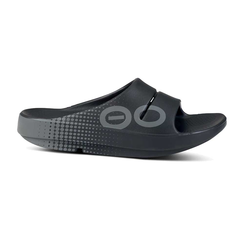 OOfos Ooahh Sport Slide - Matrix Black - Regular (D)