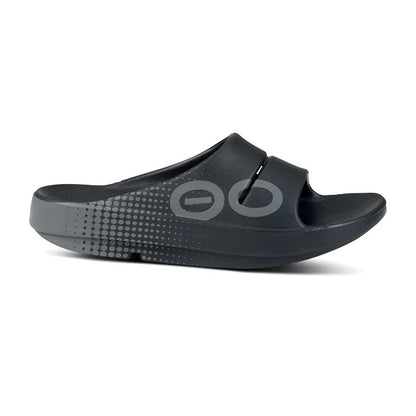 OOfos Ooahh Sport Slide - Matrix Black - Regular (D)