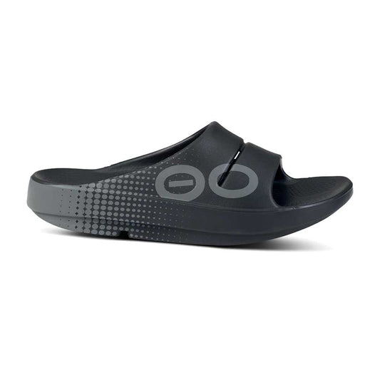 OOfos Ooahh Sport Slide - Matrix Black - Regular (D)