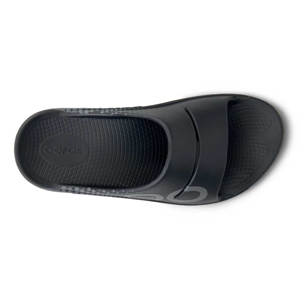OOfos Ooahh Sport Slide - Matrix Black - Regular (D)