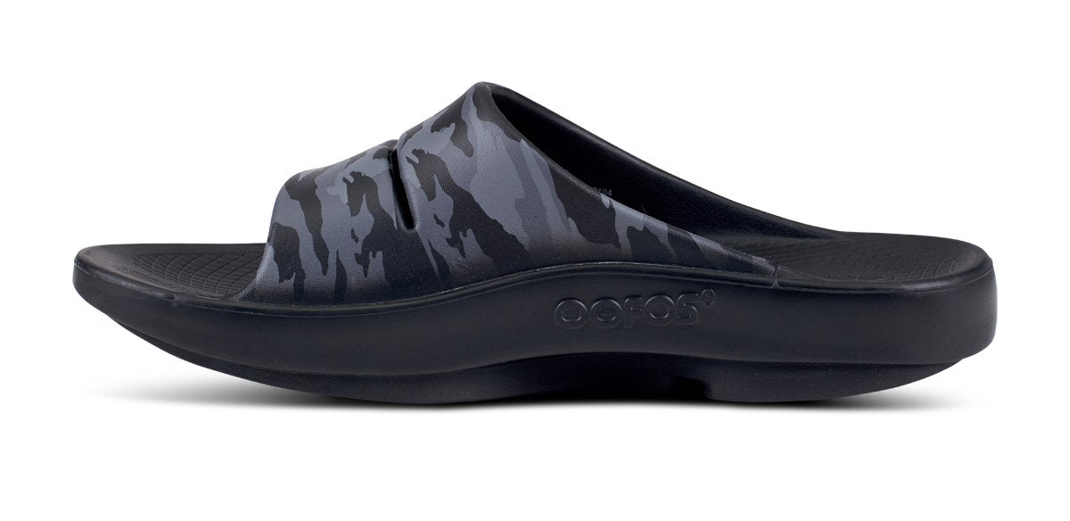 OOfos Women's OOahh Sport Slide Sandal - Black Camo