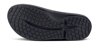 OOfos Women's OOahh Sport Slide Sandal - Black White