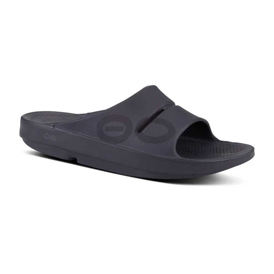 OOfos Unisex OOahh Sport - BLK/BLK - Regular (D)