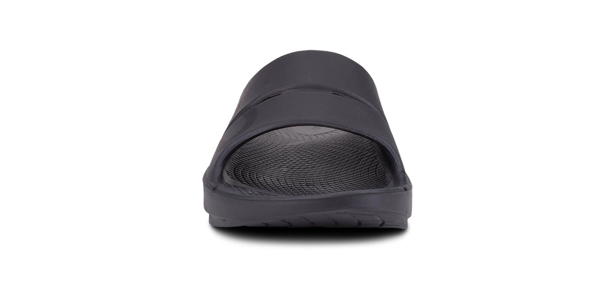 OOfos Men's OOahh Sport Slide Sandal - Black Matte
