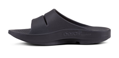 OOfos Women's OOahh Sport Slide Sandal - Black Matte