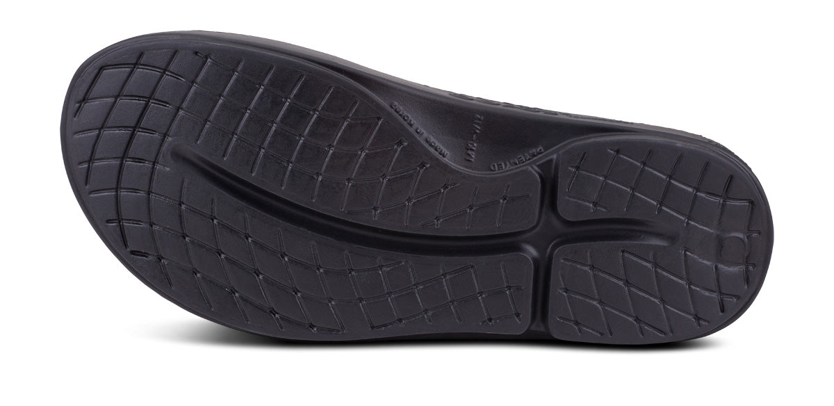 OOfos Women's OOahh Sport Slide Sandal - Black Matte
