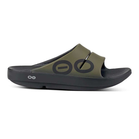 OOfos Men's OOahh Sport Slide - Tactical Green - Regular (D)