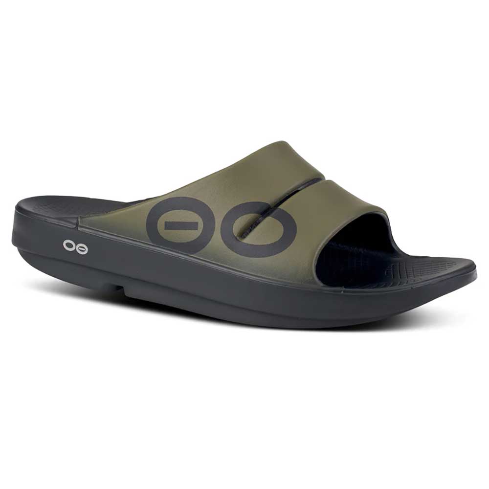 OOfos Men's OOahh Sport Slide - Tactical Green - Regular (D)