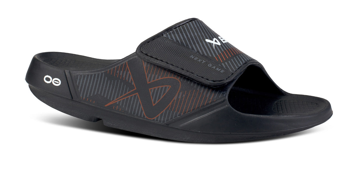  BAUER/OOFOS Men's OOahh Sport Flex Sandal – Black