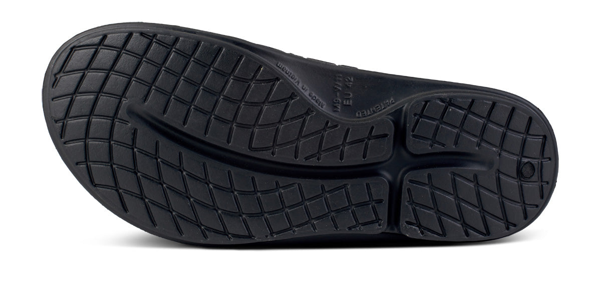  BAUER/OOFOS Men's OOahh Sport Flex Sandal – Black
