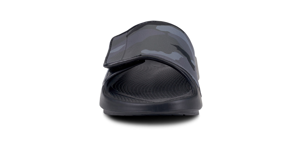 OOfos Women's OOahh Sport Flex Sandal - Black Camo