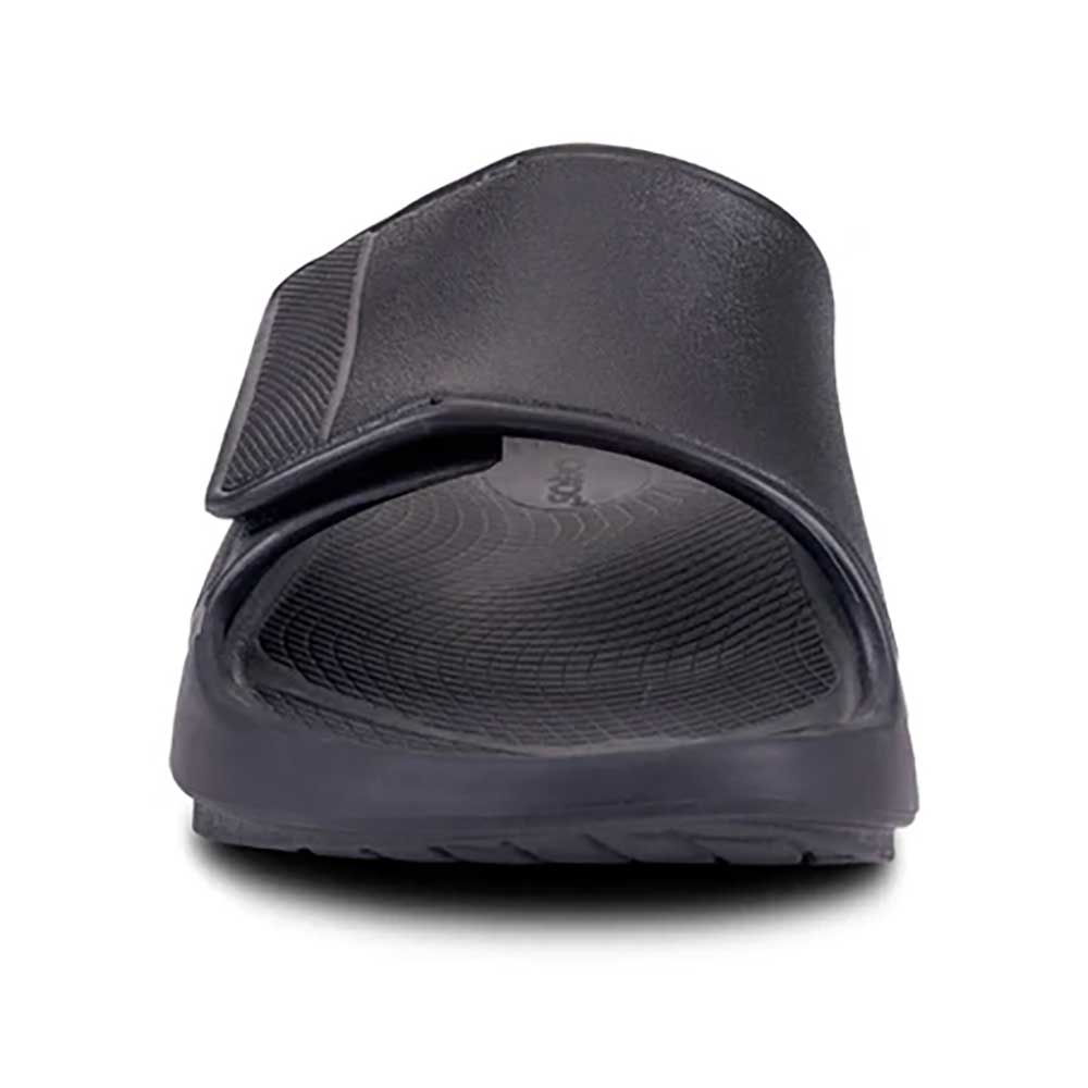 OOfos All Gender OOahh Sport Flex Slide - Black Matte - Regular (D)