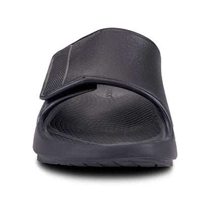 OOfos All Gender OOahh Sport Flex Slide - Black Matte - Regular (D)