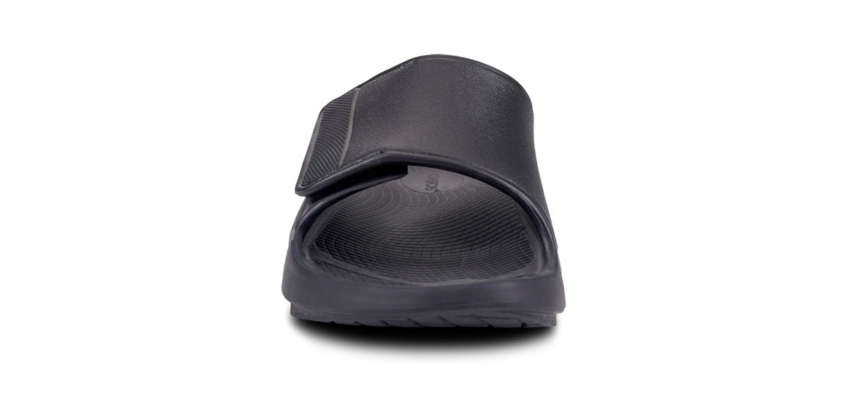 OOfos Men's OOahh Sport Flex Sandal - Matte Black
