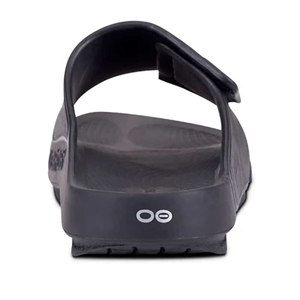 OOfos All Gender OOahh Sport Flex Slide - Black Matte - Regular (D)