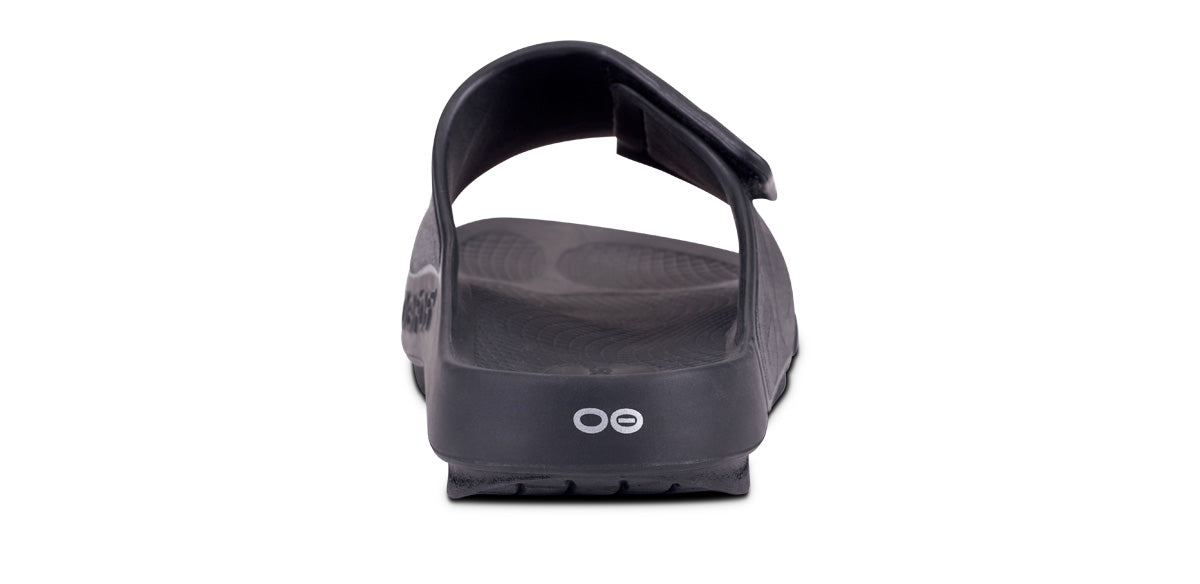 OOfos Men's OOahh Sport Flex Sandal - Matte Black