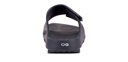 OOfos Men's OOahh Sport Flex Sandal - Matte Black