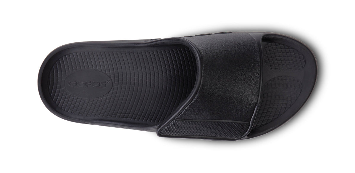OOfos Women's OOahh Sport Flex Sandal - Matte Black