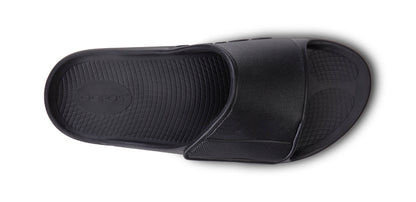 OOfos Women's OOahh Sport Flex Sandal - Matte Black