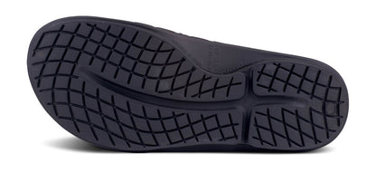 OOfos Women's OOahh Sport Flex Sandal - Matte Black