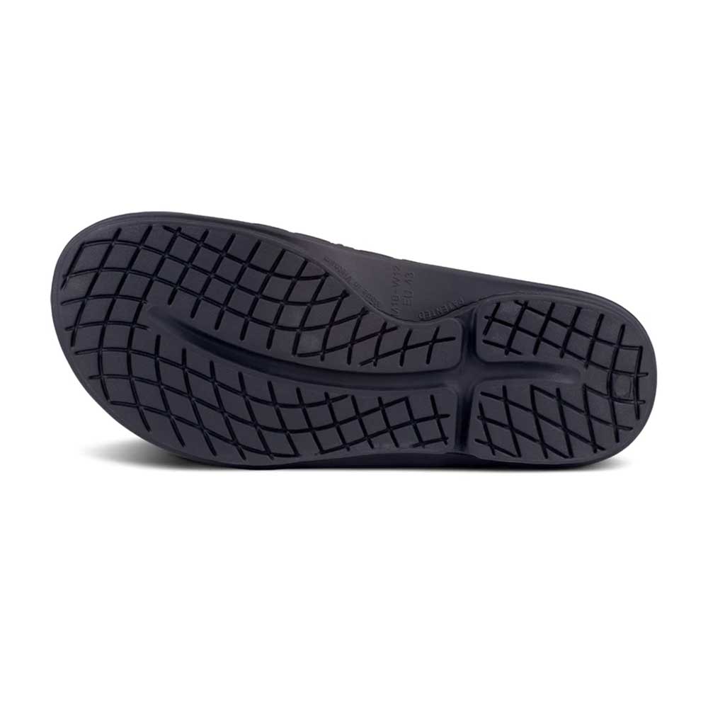 OOfos All Gender OOahh Sport Flex Slide - Black Matte - Regular (D)