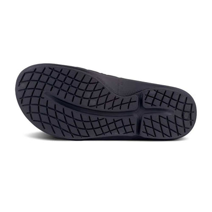 OOfos All Gender OOahh Sport Flex Slide - Black Matte - Regular (D)