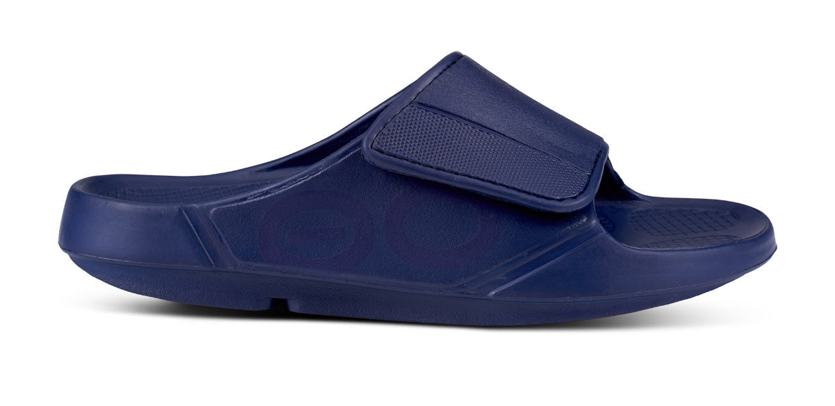 OOfos Women's OOahh Sport Flex Sandal - Navy
